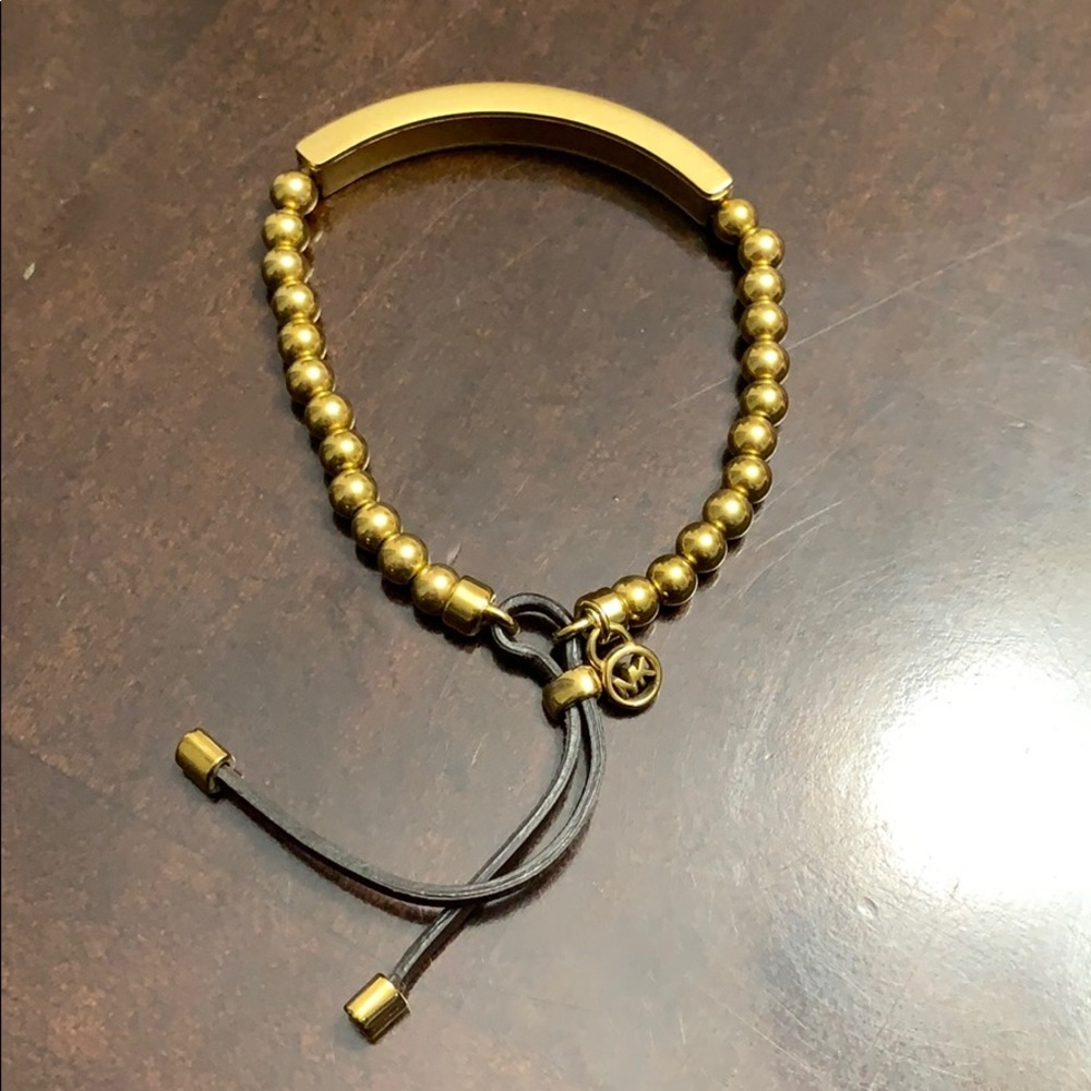 Michael Kors gold stretchy bracelet - Picture 2 of 3